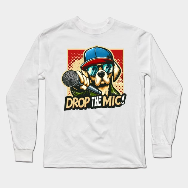 Drop the mic! Long Sleeve T-Shirt by mksjr